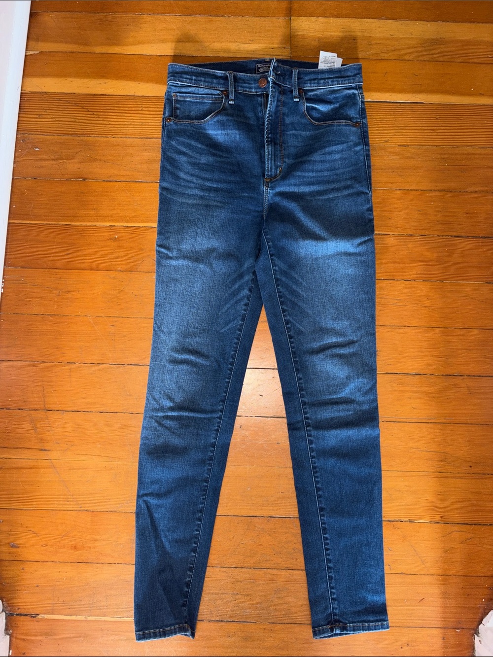 Abercrombie & Fitch Indigo High-Rise Skinny Jeans